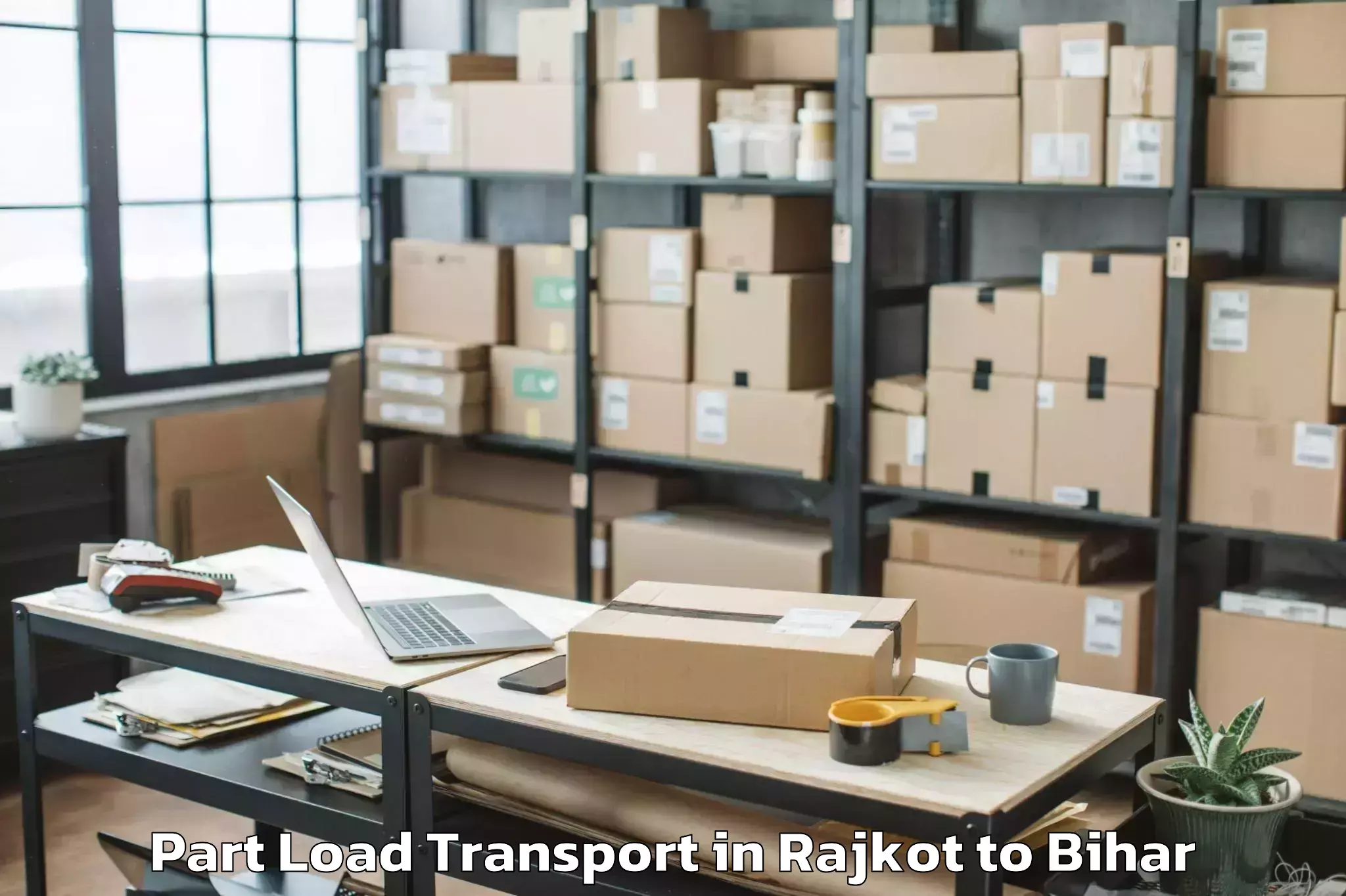 Reliable Rajkot to Madhipura Part Load Transport